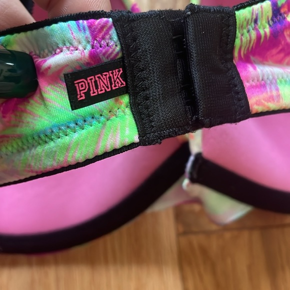 PINK || Palm Tree Demi Wear Everywhere Bra Size 34DD - Picture 6 of 8